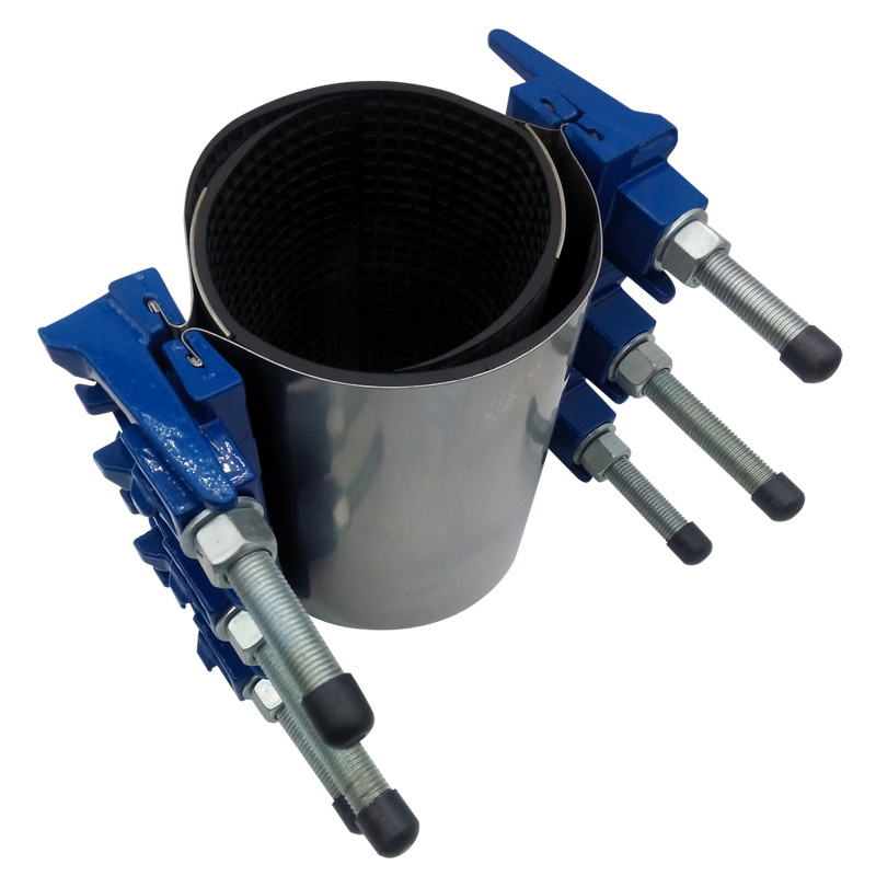 OEM Triple Bands Stainless Steel Ductile Iron Pipe Repair Couping Clamp