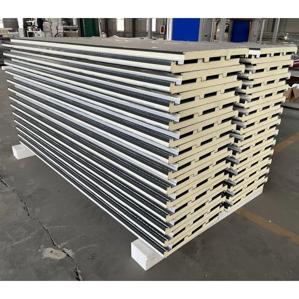 Wind Pressure Resistant Polyurethane Sandwich Insulation Panel for Temporary Mobile Homes
