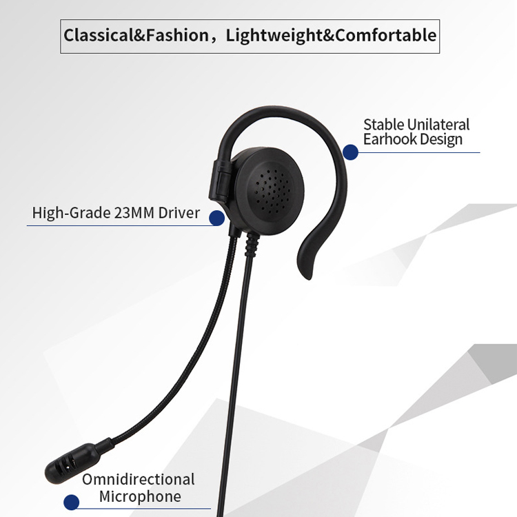 Гарнитура проводная USB с оголовьем для уха