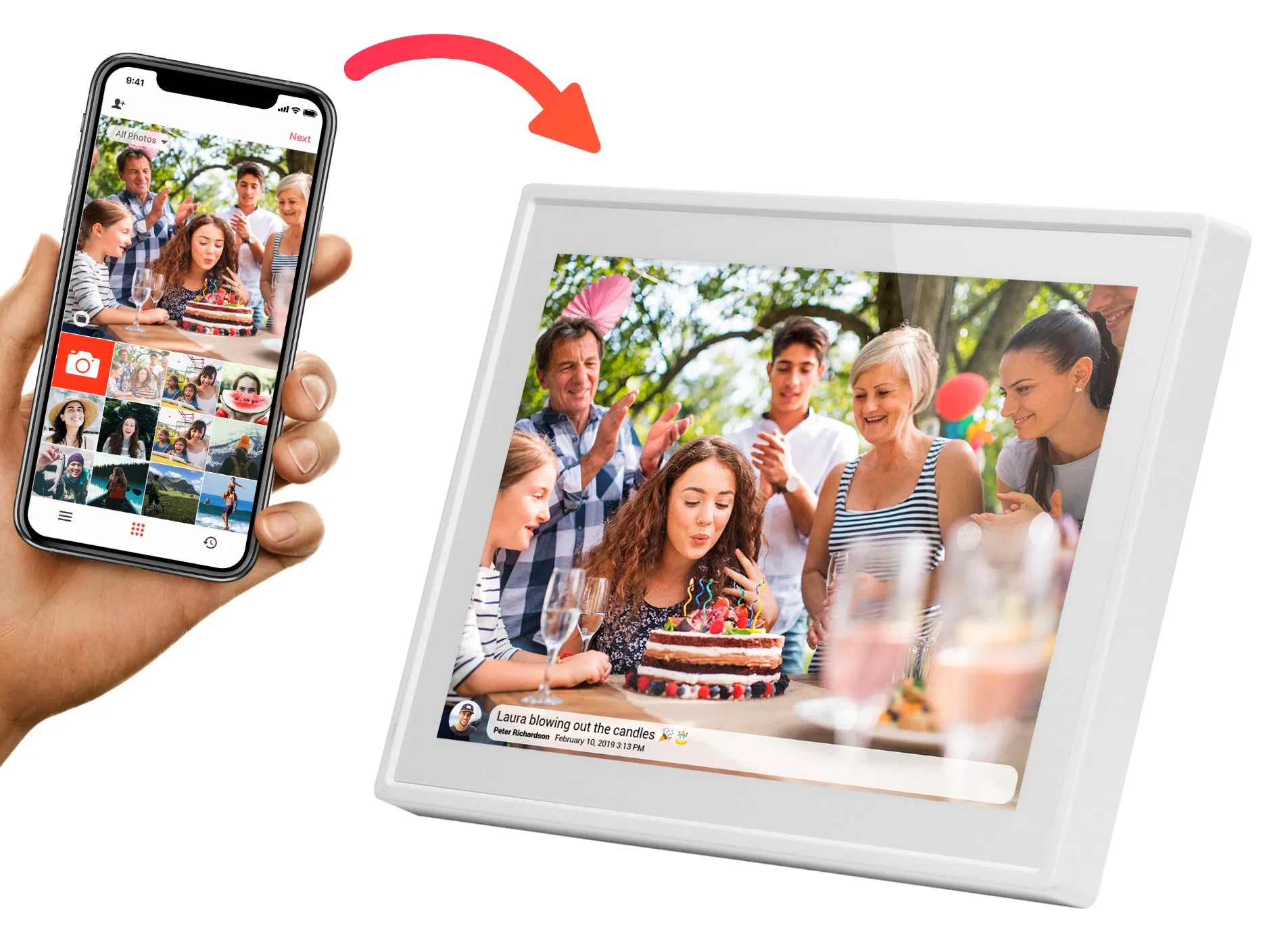 Цифровая фоторамка Android 7 и 10 дюймов