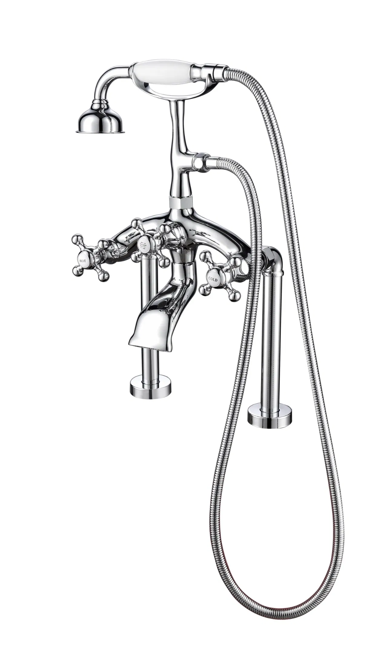 Modern Classical Design Styles Deck-Mount Shower Head Bathtub Faucet