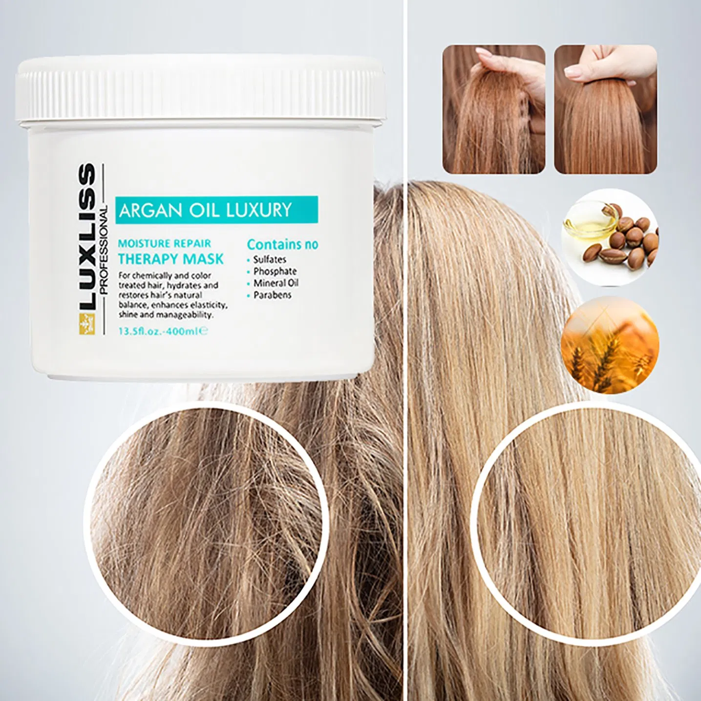 Luxliss Argan Oil Smooth Repair Hair Mask