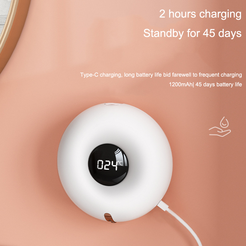 Automatic Soap Dispenser Foam Touch-Free Induction Automatic Dispenser Wall-Mounted Rechargeable Soap Dispenser