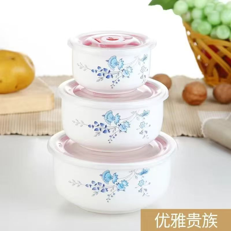 Different Capacity Containers Lunch Food Storage Box with Plastic Lid