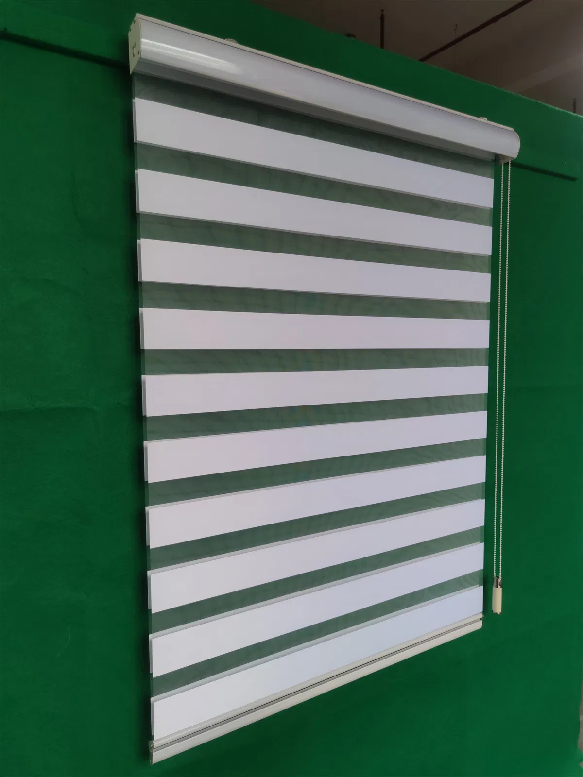 Pearl Cotton+Cardboard Box+Wood Crate Light Filtering Vertical Blinds Zebra Shades