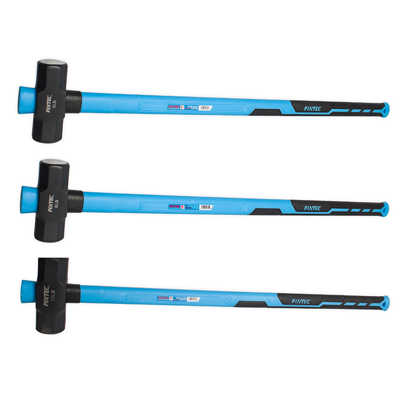 Fixtec Safety Hand Tool Factory Price 5kg Stoning Hammer 6lb/8lb/10lb Sledge Hammer