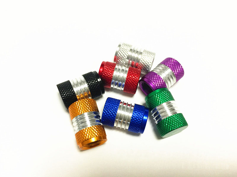 4PCS Round Style Aluminum Alloy Car Tire Valve Cap