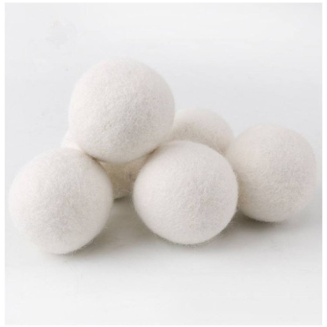 Private Label Fabric Softener Laundry Washing Ball Natural Wool Dryer Balls Wood Wool Felt Drying Balls