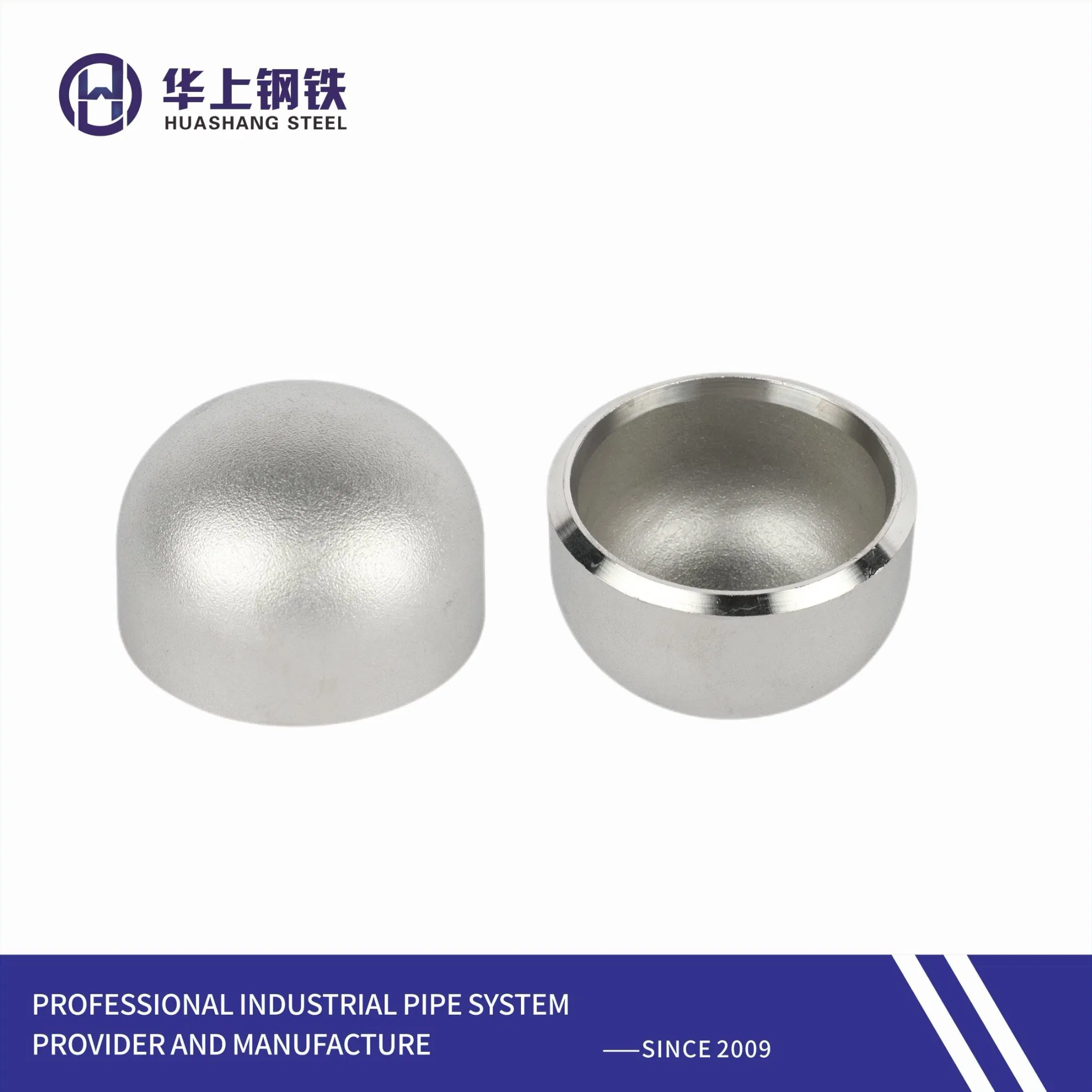 Hot Rolled Butt Welded Steel Pipe End Caps for Industrial Equipment Utilities Pipe Fitting Cap