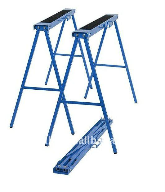 High Quality Adjustable Folding Steel Garden Sawhorse Workbench (YH-SH028)