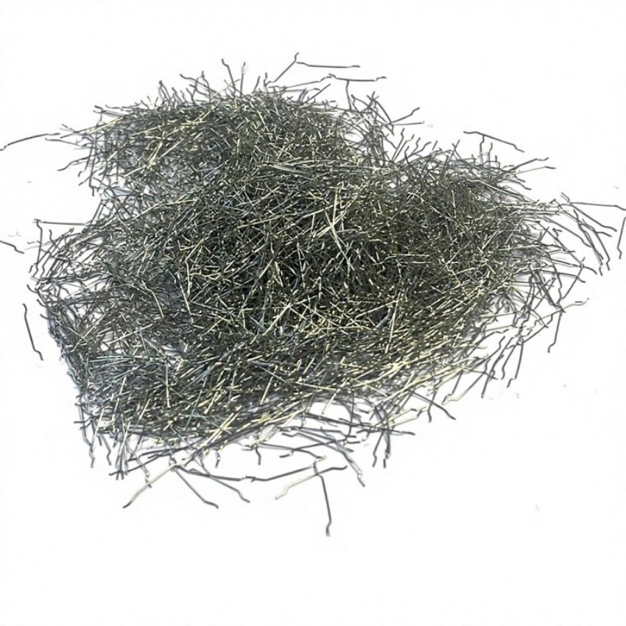 High Quality High Tensile Strength Loose Steel Fiber for Concrete Chopped Flat Steel Fiber Price