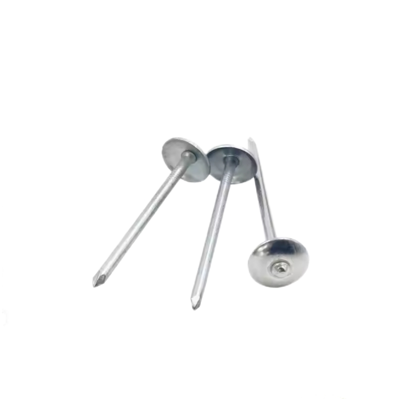 Galvanized Mushroom Head Asbestos Tile Corrugated Nails Umbrella Head Smooth Shank Roofing Nail