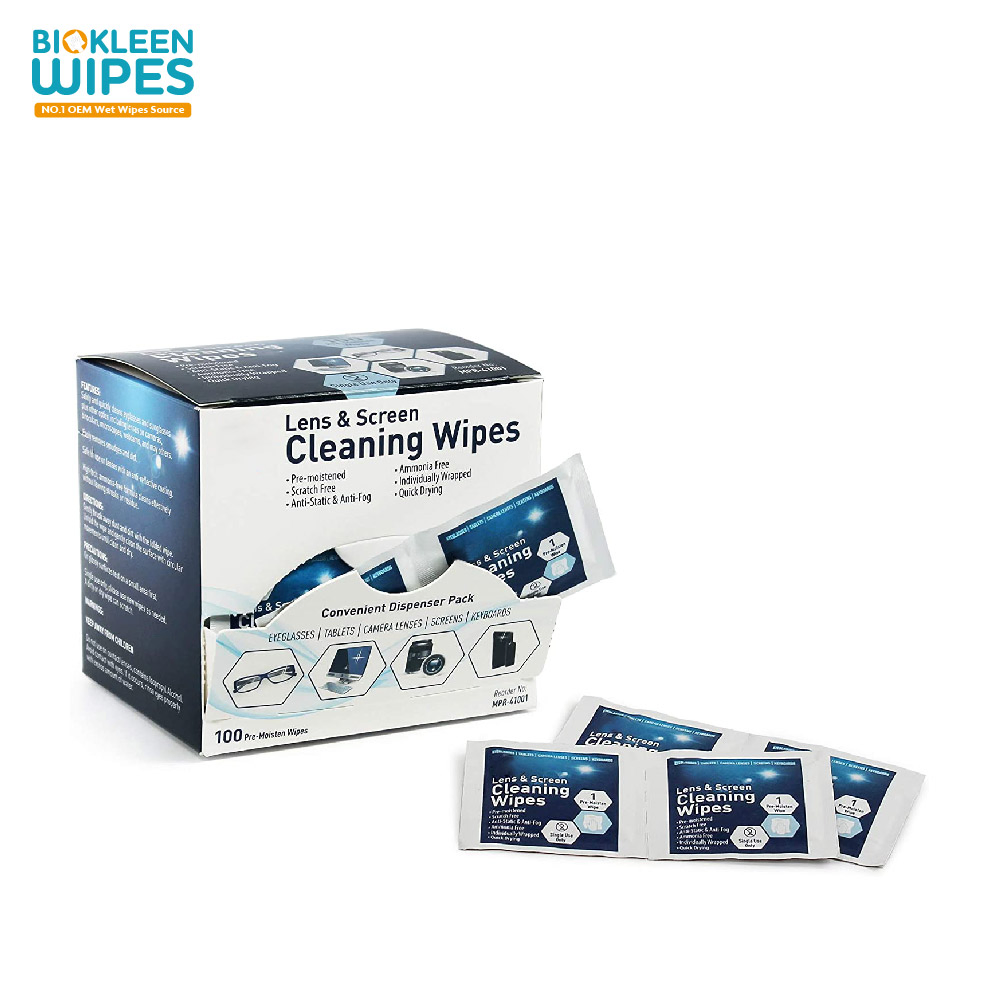 Custom Electronics Cleaning Lens Cleaning Mobile Phone Screen Wet Wipes Portable Wet Wipes
