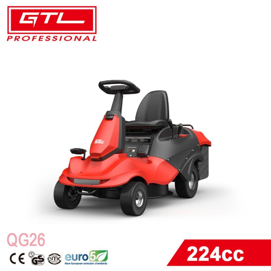 Gasoline Ride-on Lawn Mower with Electric Start for Easy Lawn Care (QG26)