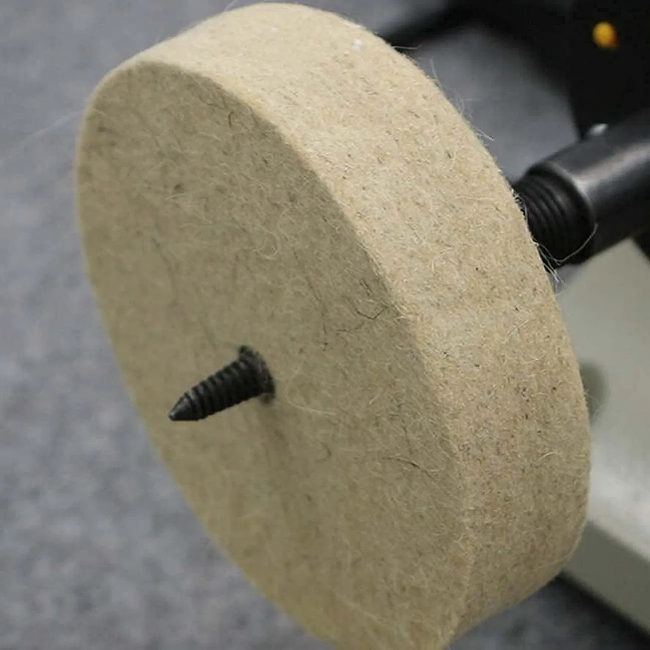 3'' Compressed Wool Polishing Wheel 3/8 Inch Arbor Hole Wool Felt Polishing Wheel