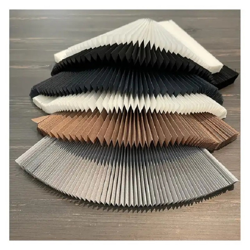 Simple Easy Cleaning Style Paper Pleated Blind and Curtain for Living Home