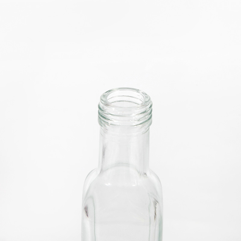 Hot Sale Clear Square China Olive Oil Glass Bottle Manufacturers with Lid