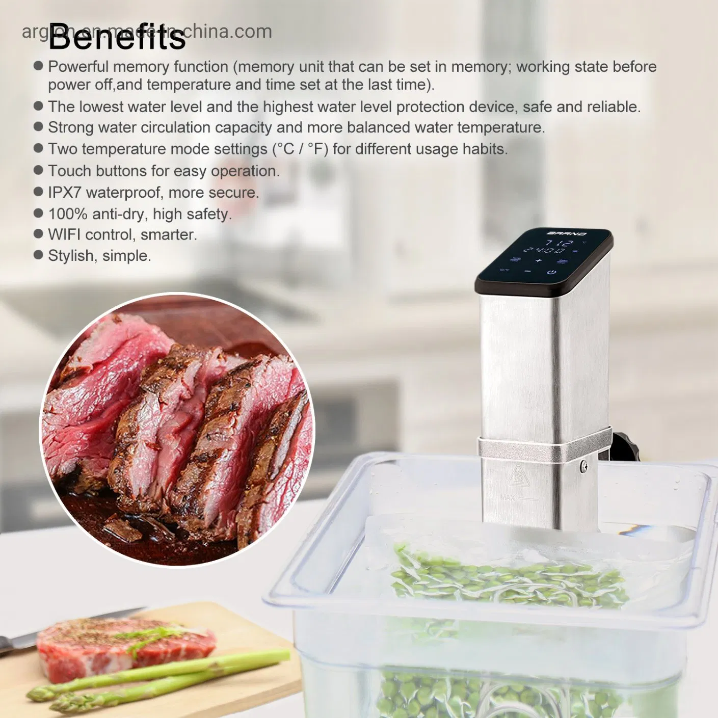 Multi-Function Immersion Circulator Electric Slow Sous Vide Cooker for Restaurant