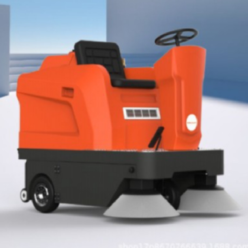 Electric Comfortable Ride-on Sweeper for Large Area Cleaning