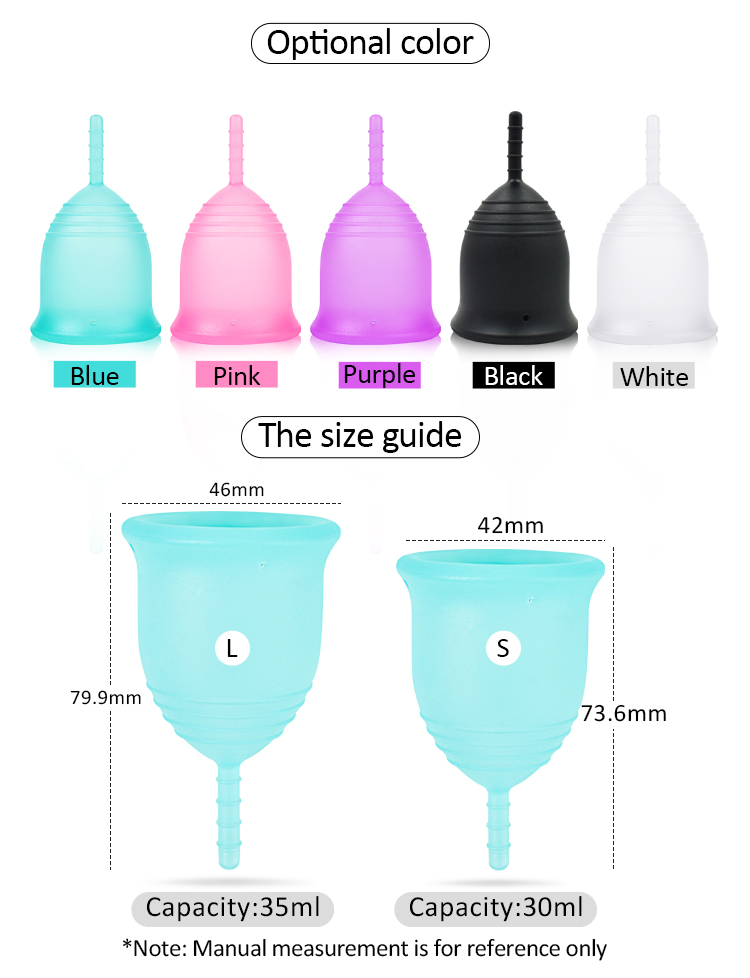 Furuize Tulip Menstrual Cup Model Folding Menstrual Cup Certificado with Custom Packaging