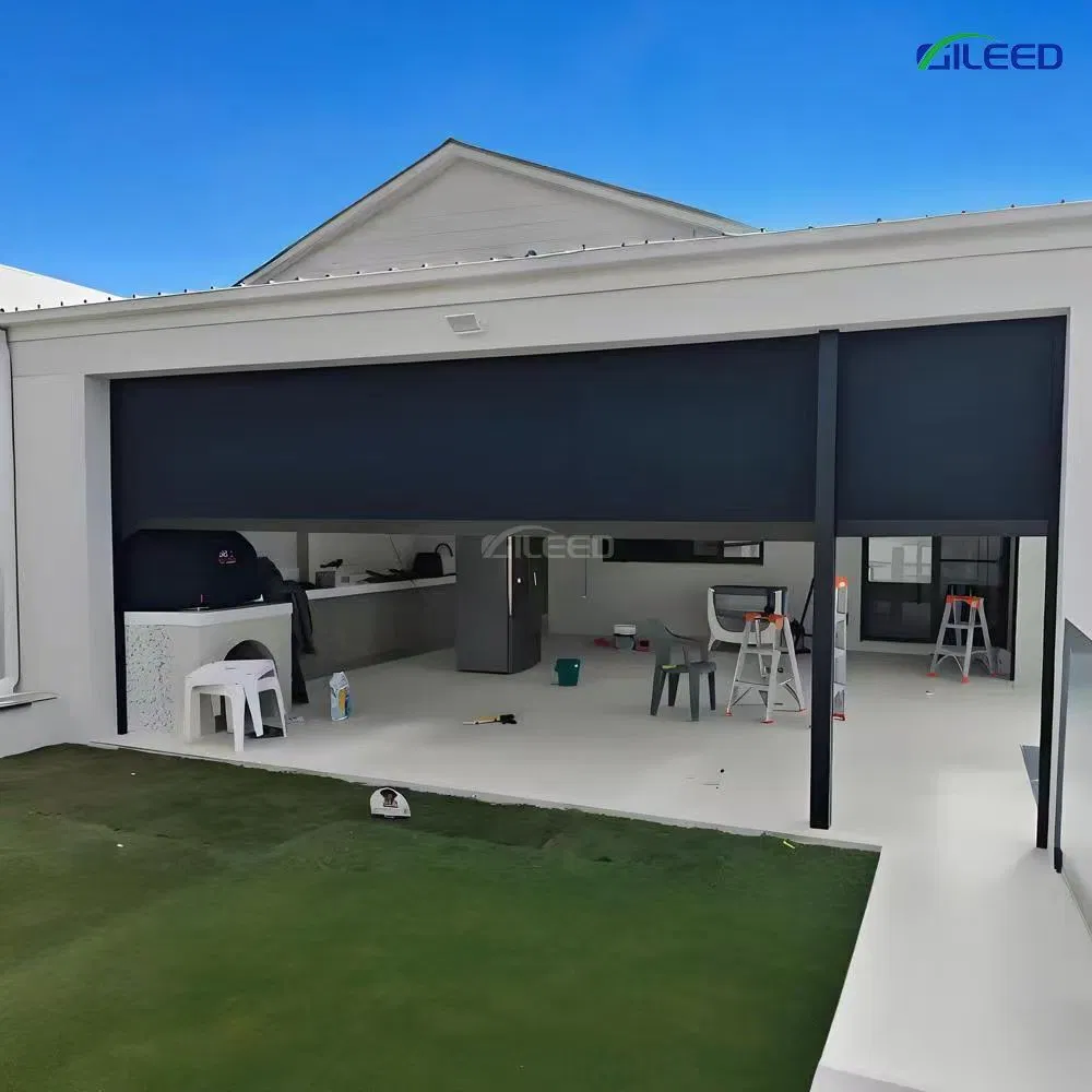 Motorized Waterproof Windproof Roller Shutter for Outdoor Patio Balcony