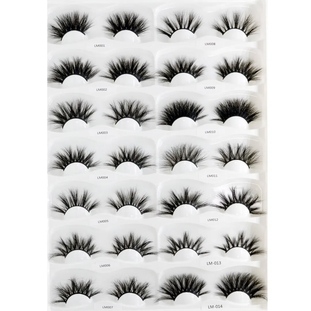 Wholesale Individual Reusable 3D Faux Mink Volume False Eye Lashes Quick Delivery