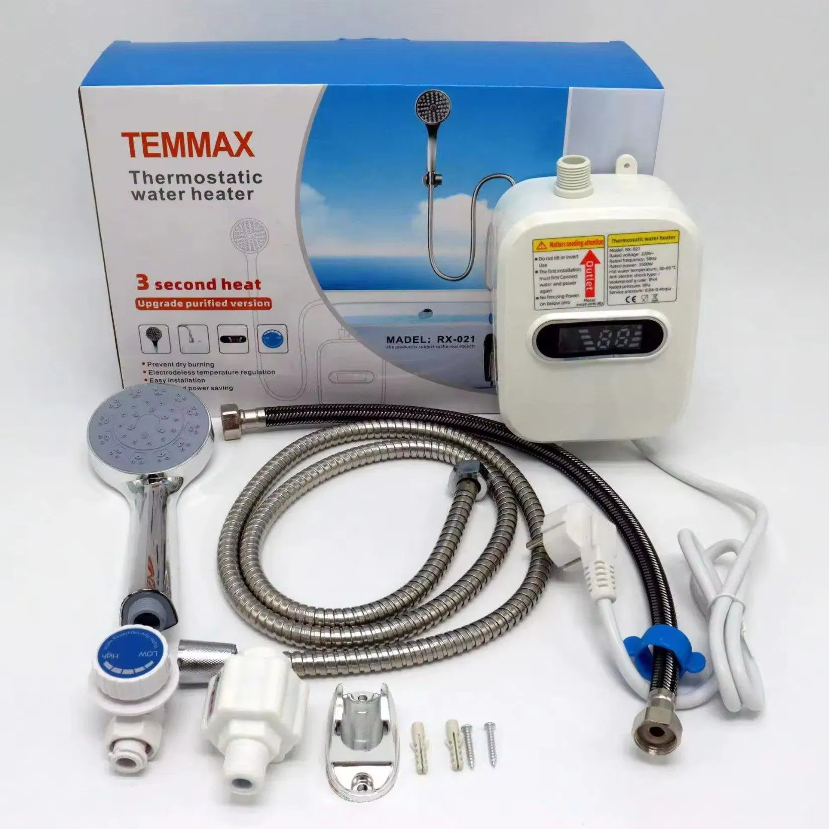 Home Energy Saving Tankless Instant Electric Water Heater Faucet Shower Faucet