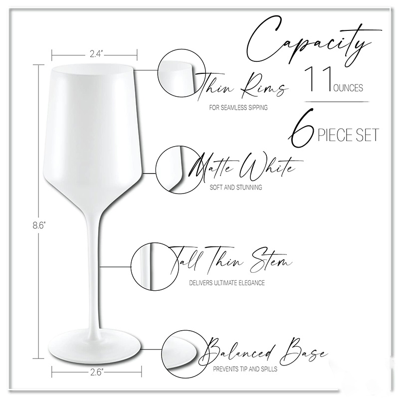 Бокал для вина 330 мл, цветной, с лазерной гравировкой