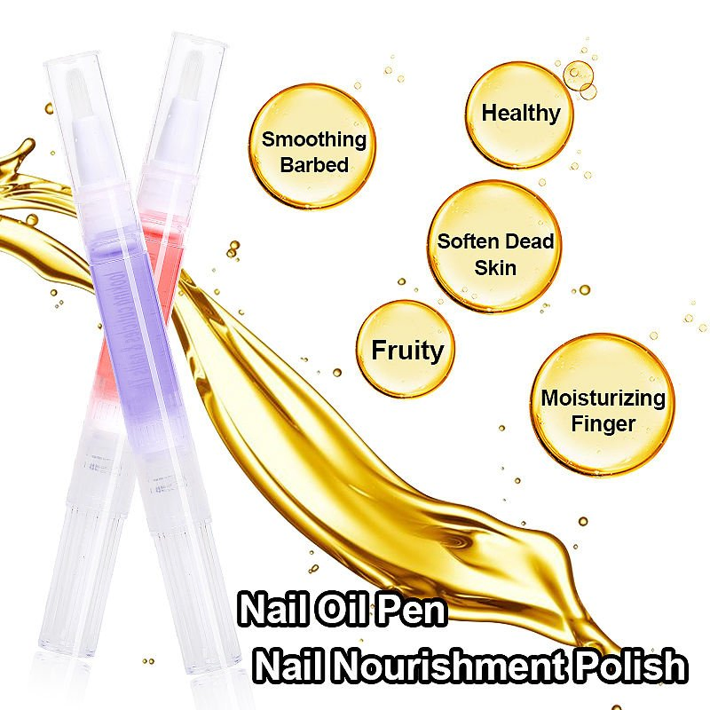 Christmas Gift Organic Nail Scented Cuticle Oil Pen 12 Flavors Nair Care Cuticle Repair Natural Dry Flowers Packaged in Bottle