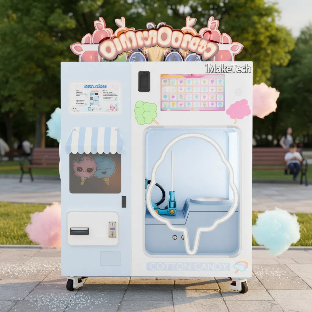 Automatic Vending Machine with Networking for Cotton Candy Business