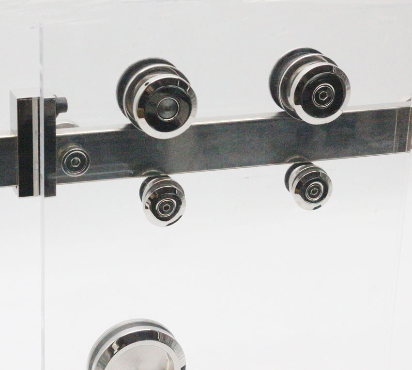 Wholesale Shower Room Stainless Steel 304 316 Frameless/Tempered Glass Sliding Door System Roller Bathroom Glass Interior Fitting Door-Window-Hardware