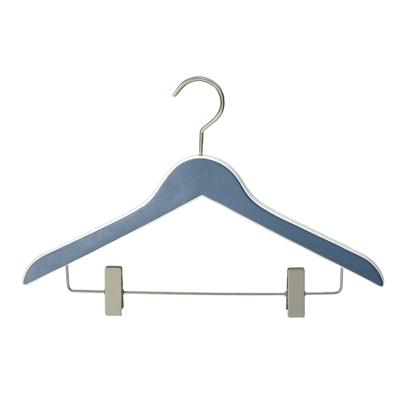 Economic Suede, Microfiber, Leather Hanger Set for Elegant Closet Organization Wooden Hanger with Leather Covers