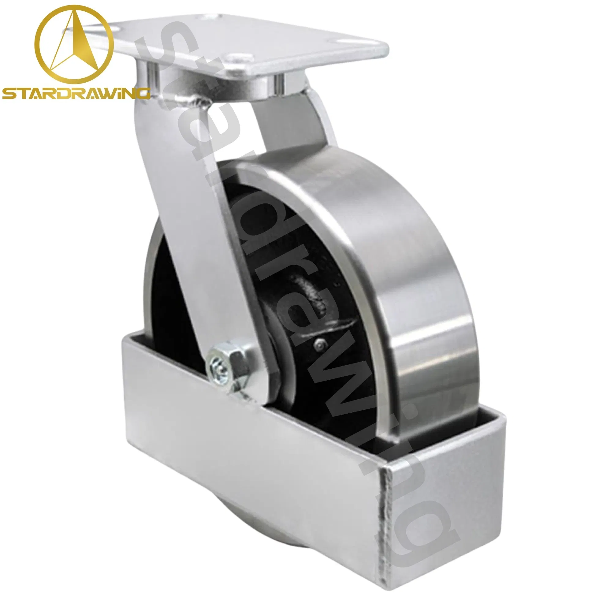 Stardrawing 6/8/10/12 Inch Heavy Duty Kingpinless Drop Forged Steel Wheel Caster