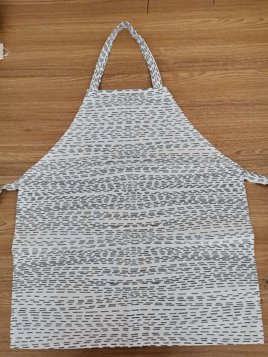 Wholesale Custom Promotional Printing Black Point White Apron Bib