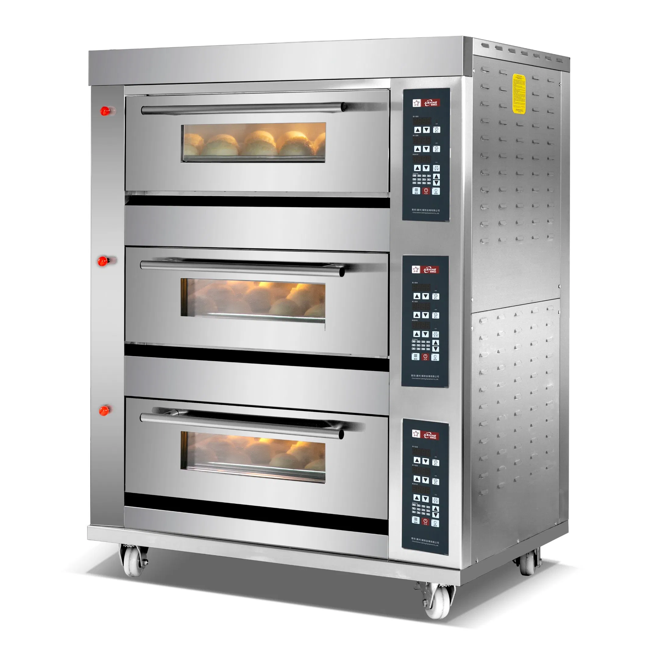 High-Performance 3 Deck 6 Tray Gas Deck Oven for Restaurants and Hotels