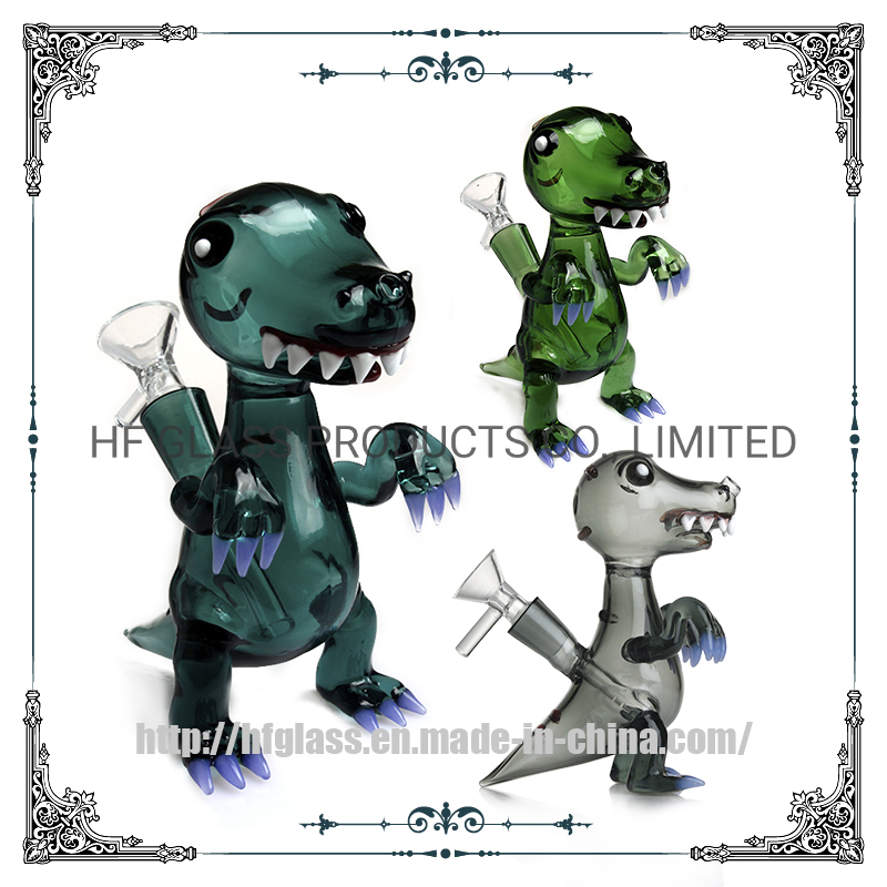 2022 New Cute Animal Mini Pipes DAB Dinosaur Oil Rig Hand Blown Pyrex Wax Tool Smoke Set Wholesale Smoking Glass Water Pipe