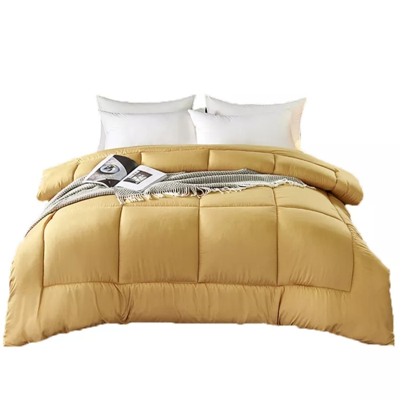 All Season Goose Feather Down Duvet Comforter Quilt Insert Queen Size 100% Cotton Downproof Cover with Corner Tabs