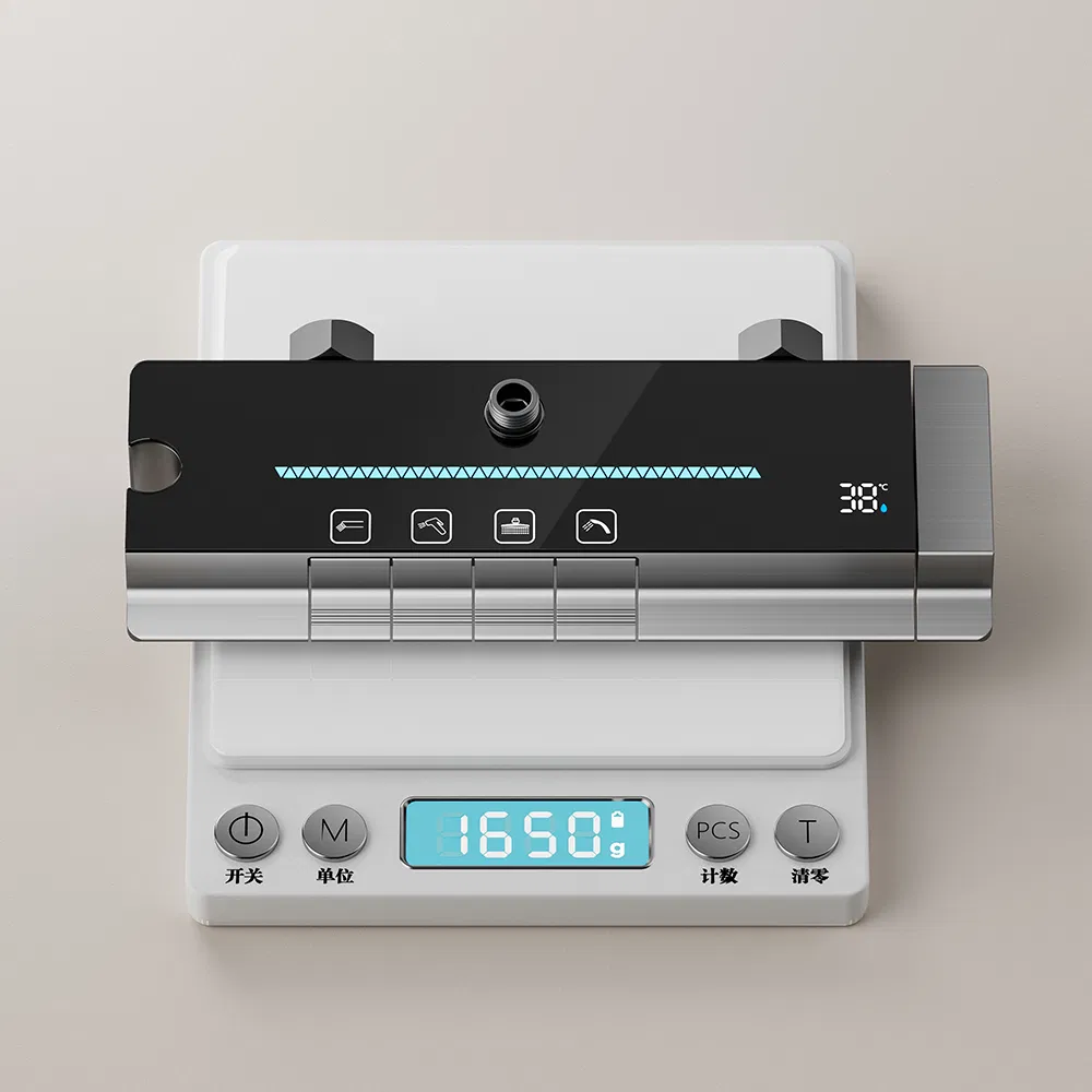 Luxury Bathroom Space Aluminum 4-Function Wall Mounted Handheld & Rainfall Shower Set