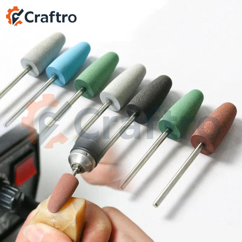 Silicone Rubber Nail Polishing Bits for Low Speed Handpiece and Micromotor