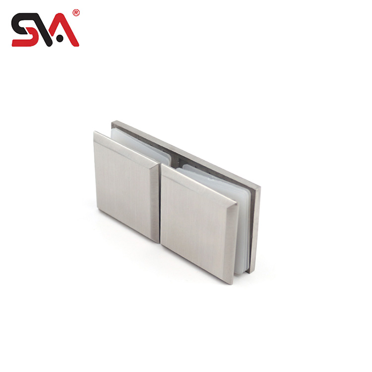 Modern Shower Door Hardware Stainless Steel Glass Connector Corner Clamp