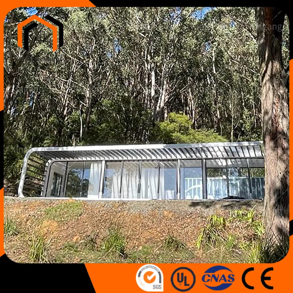 Luxury Container House Balconies Modular Prefabricated Modular Houses Portable Mobile Prefabricated Apple Cabin Modular Prefabricated House