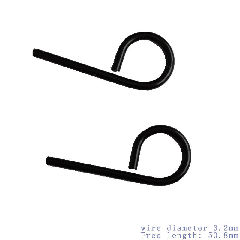 Black Powder Coated 2 Inch Curtain Hooks and Rings