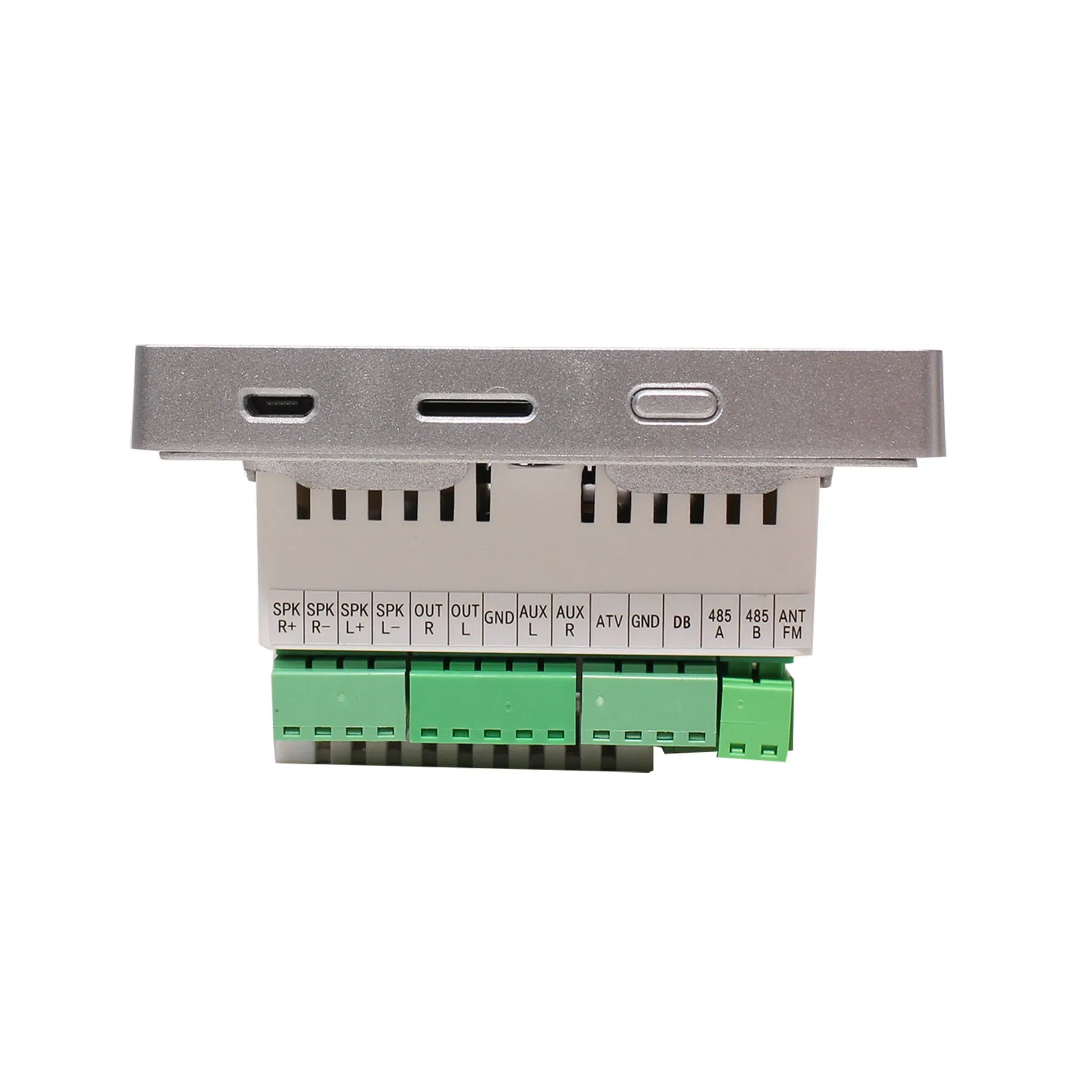 2-Channel Bluet Ooth Stereo Audio 25W Wall Amplifier with 4 Inch Touch Screen/USB/TF/FM Radio/RS 485