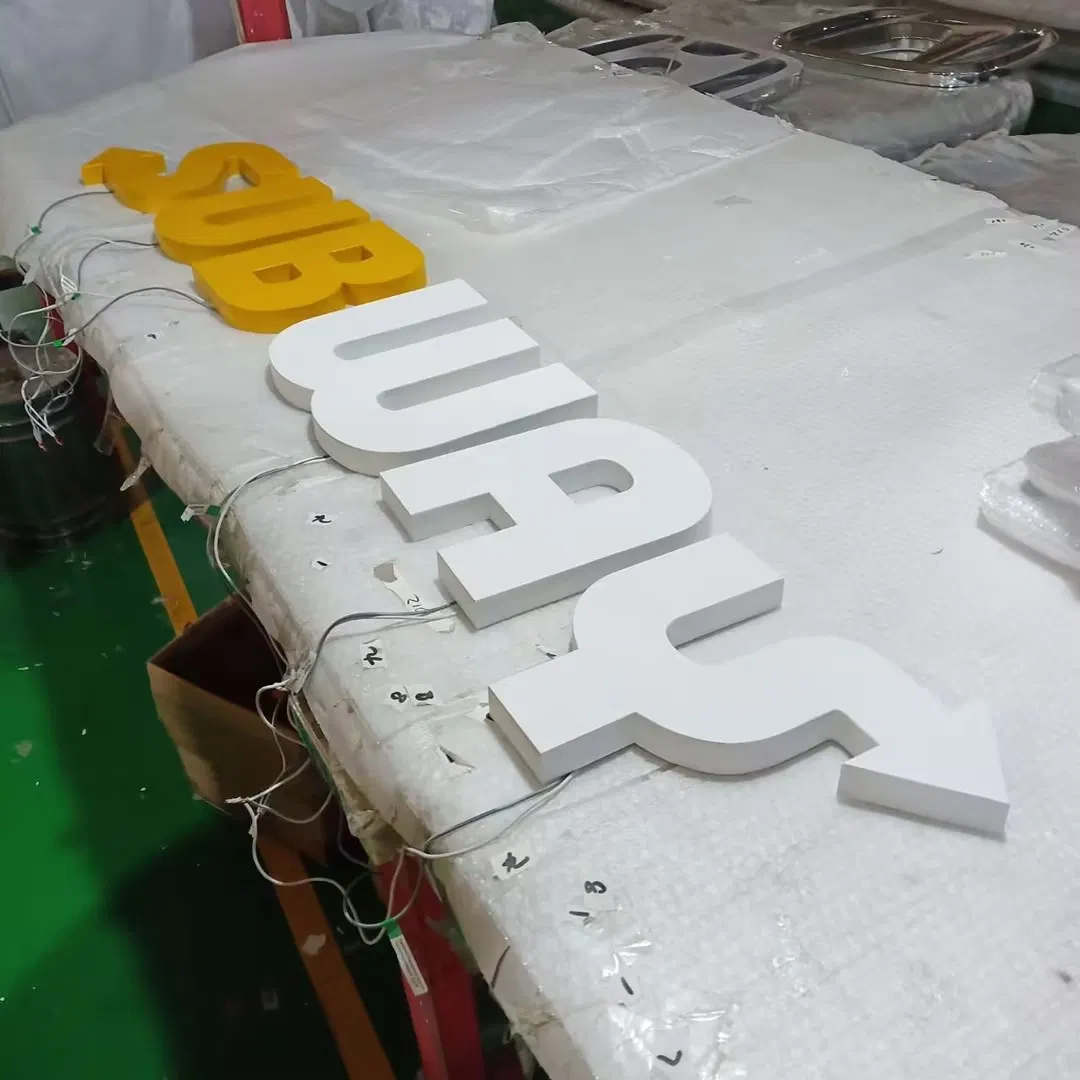 Advertising LED Shop Store Acrylic Vacuum Forming Letter Sign Board