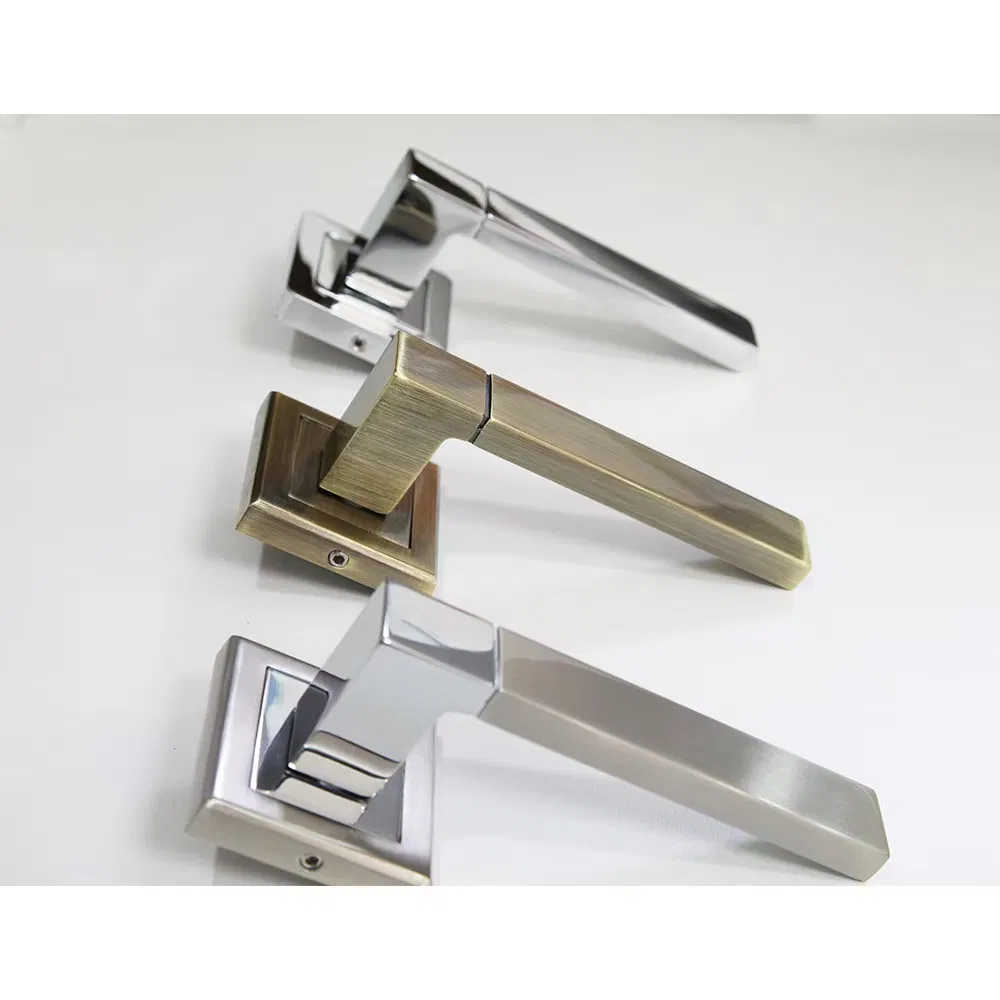 Bathroom Interior Mortise Lock Lever Latch Set Tubular Door Handle Set Plastic Handle Steel Pull Handle Ferragens Para Vidro Manija De Puerta De Acero
