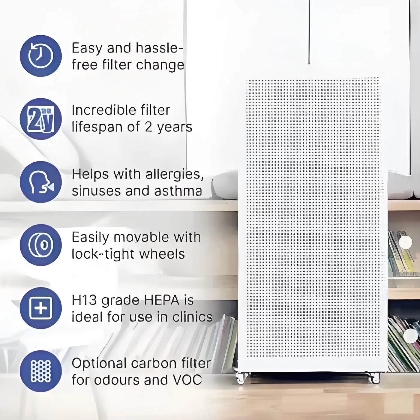 100 Class Large Air Volume Commercial Purification Antibacterial Air Purifier
