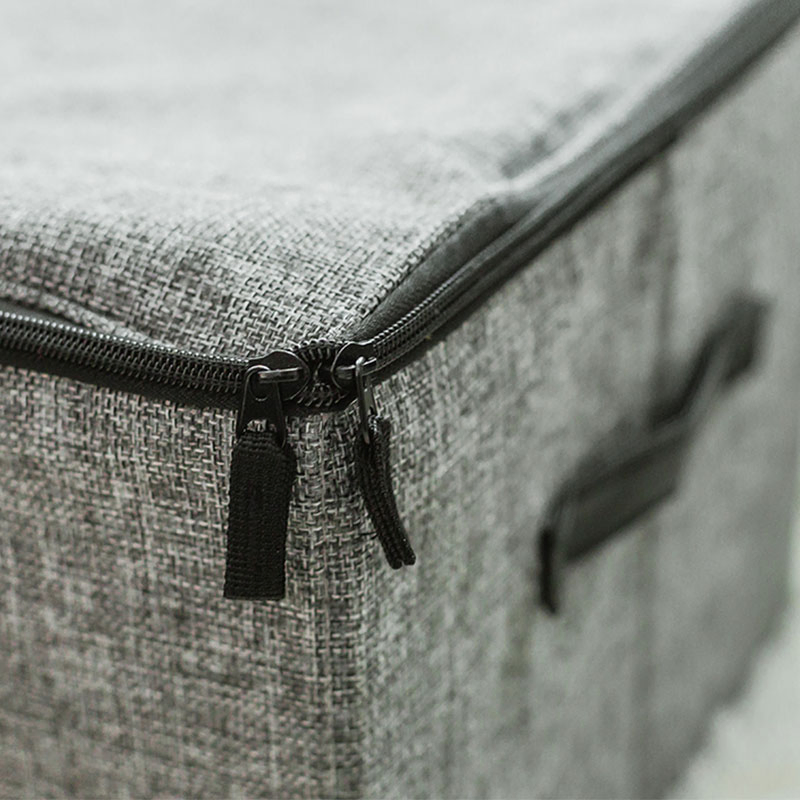 Fabric Storage Box for Clothing with Lid Home Linen Type Cloth Spun