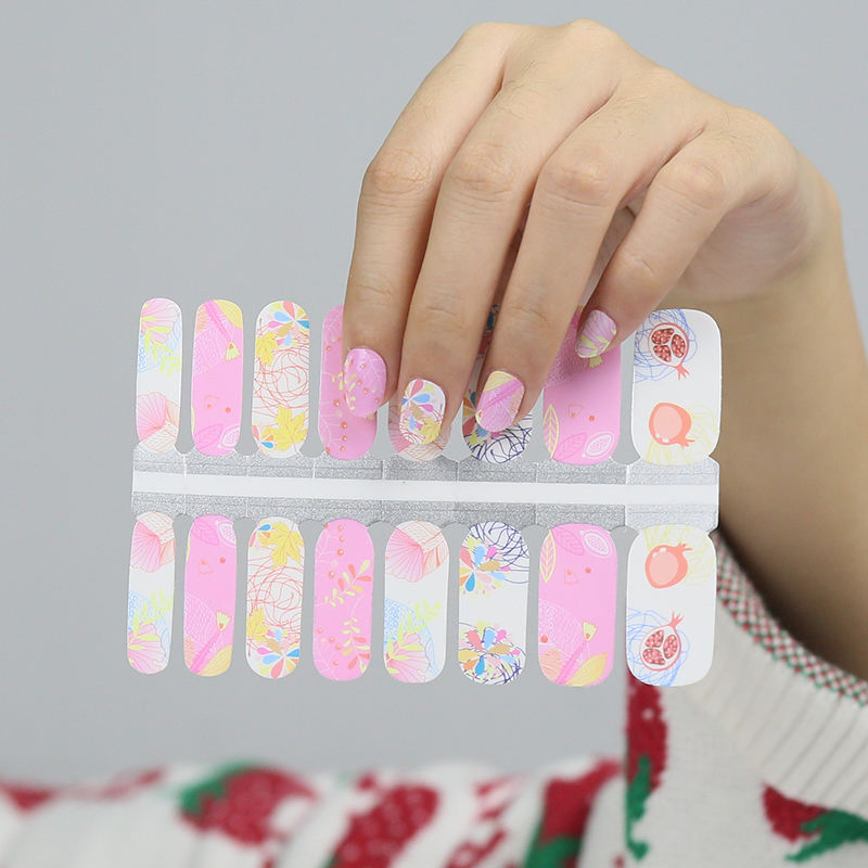 Hottest Cover Self Adhesive Popular Nail Art Wraps Stickers