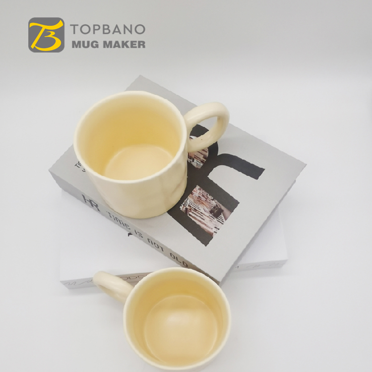 Instagram Irregular Unique Ceramic Coffee Cups Bone Porcelain Mugs for Home Office