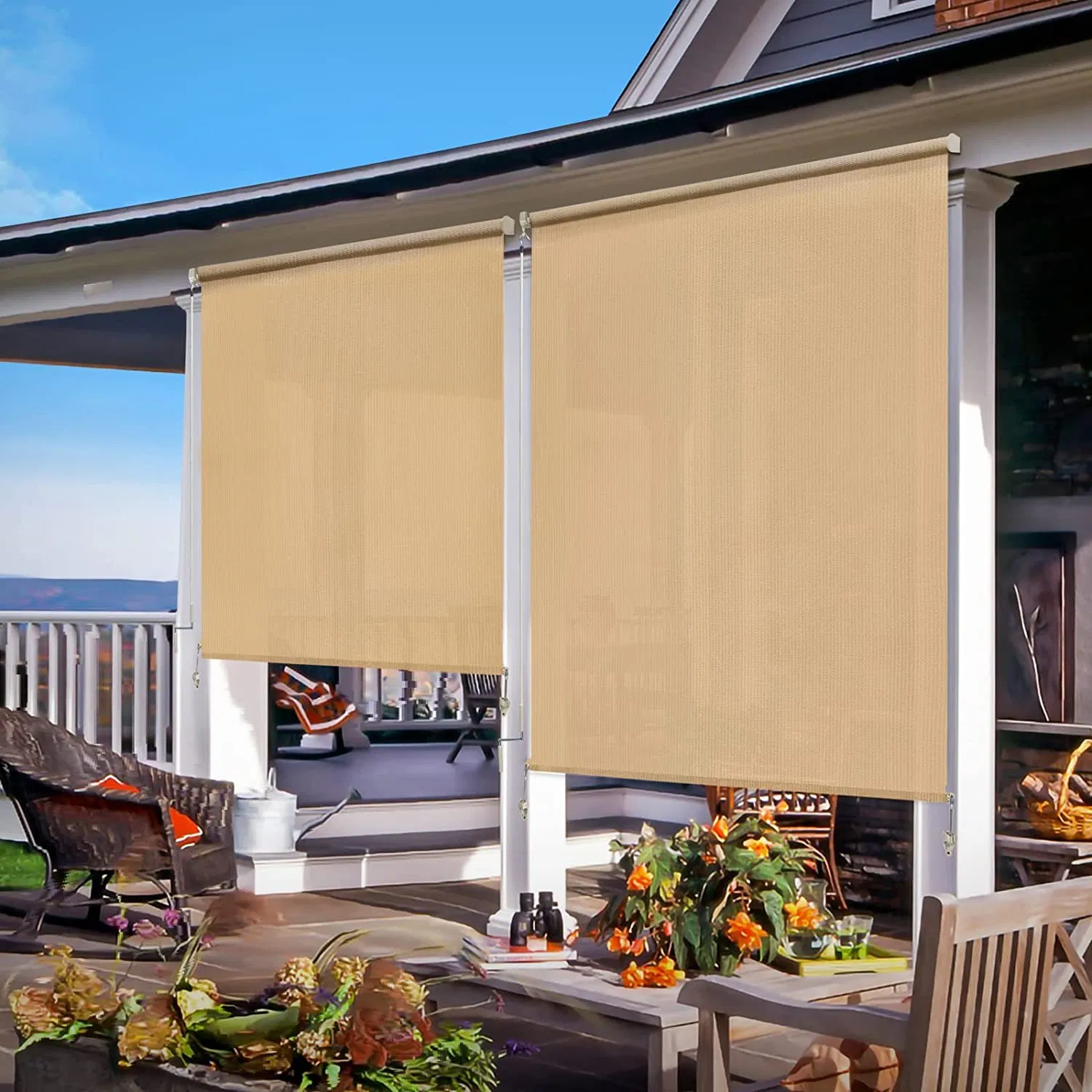 Adjustable Breathable Window Blinds Perfect for Outdoor Patio Spaces